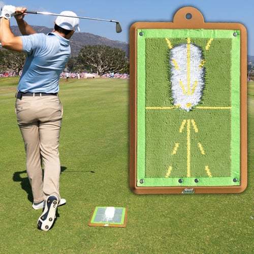 Portable Golf Training Mat with Swing Path Detection & Ball Tracking